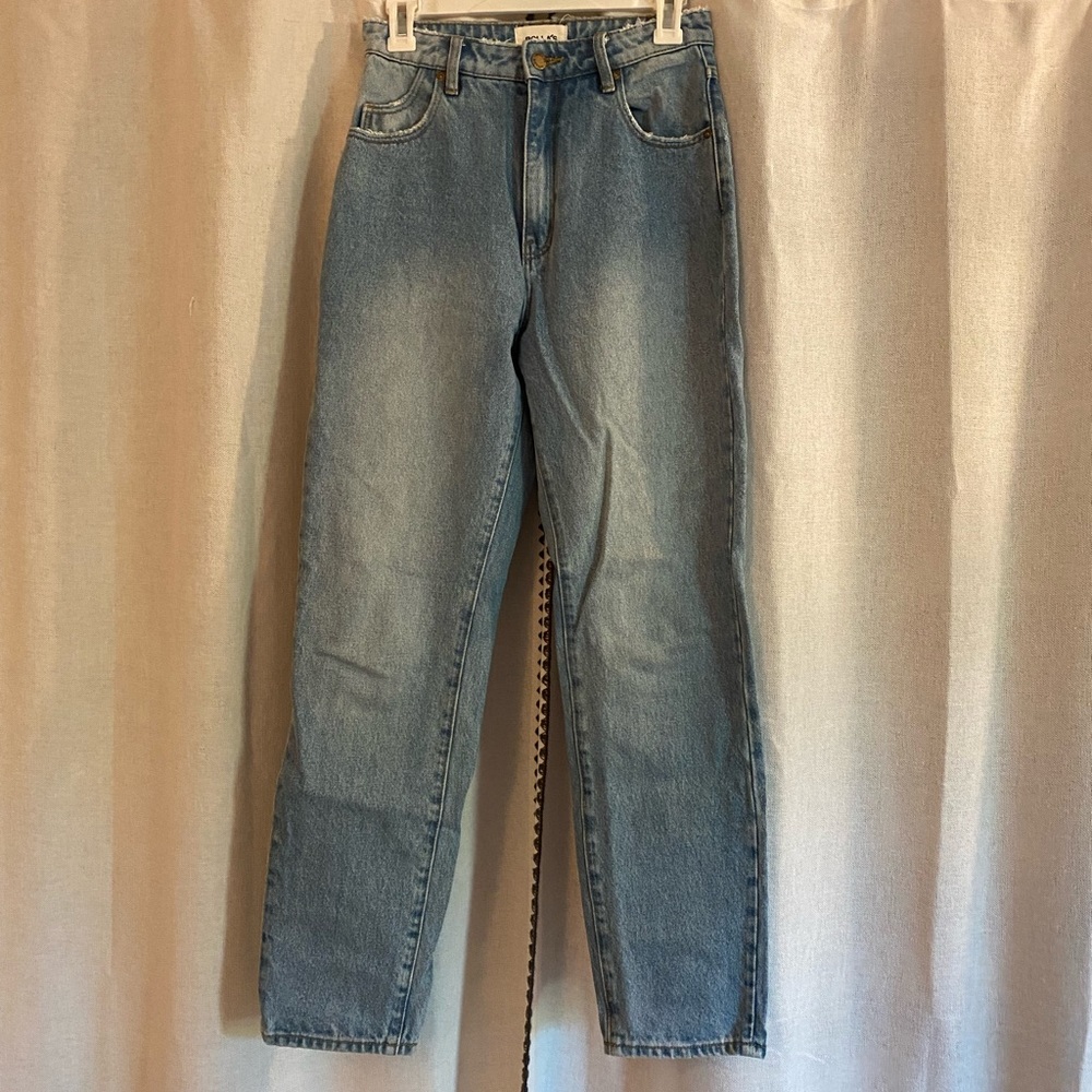 Rolla’s high rise straight jeans